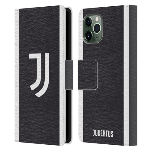 Juventus Football Club 2023/24 Match Kit Third Leather Book Wallet Case Cover For Apple iPhone 11 Pro