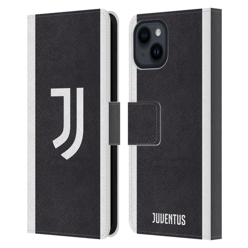 Juventus Football Club 2023/24 Match Kit Third Leather Book Wallet Case Cover For Apple iPhone 15