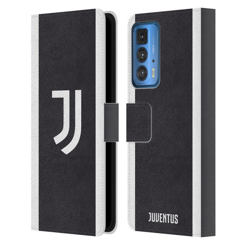 Juventus Football Club 2023/24 Match Kit Third Leather Book Wallet Case Cover For Motorola Edge 20 Pro