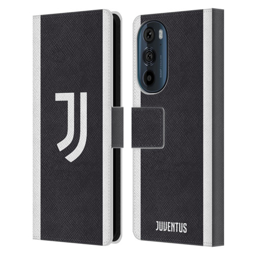 Juventus Football Club 2023/24 Match Kit Third Leather Book Wallet Case Cover For Motorola Edge 30