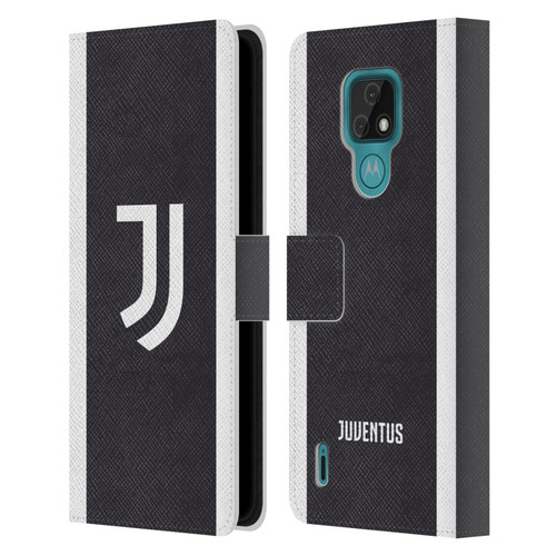 Juventus Football Club 2023/24 Match Kit Third Leather Book Wallet Case Cover For Motorola Moto E7