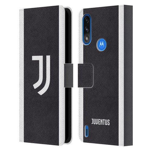 Juventus Football Club 2023/24 Match Kit Third Leather Book Wallet Case Cover For Motorola Moto E7 Power / Moto E7i Power