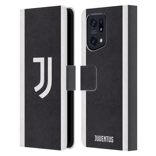 Juventus Football Club 2023/24 Match Kit Third Leather Book Wallet Case Cover For OPPO Find X5 Pro