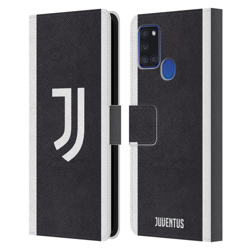 Juventus Football Club 2023/24 Match Kit Third Leather Book Wallet Case Cover For Samsung Galaxy A21s (2020)