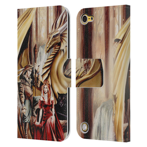 Ruth Thompson Dragons 2 Gathering Leather Book Wallet Case Cover For Apple iPod Touch 5G 5th Gen
