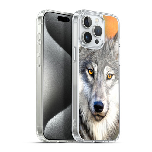 Aimee Stewart Animals Autumn Wolf Soft Gel Case for Apple iPhone 15 Pro Max & MagSafe