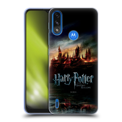 Harry Potter Deathly Hallows VIII Castle Soft Gel Case for Motorola Moto E7 Power / Moto E7i Power
