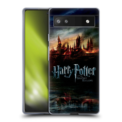 Harry Potter Deathly Hallows VIII Castle Soft Gel Case for Google Pixel 6a