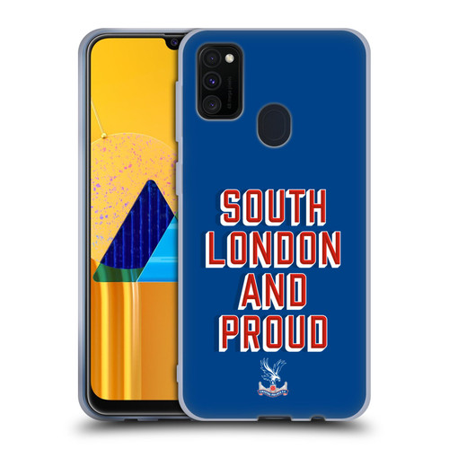 Crystal Palace FC Crest South London And Proud Soft Gel Case for Samsung Galaxy M30s (2019)/M21 (2020)