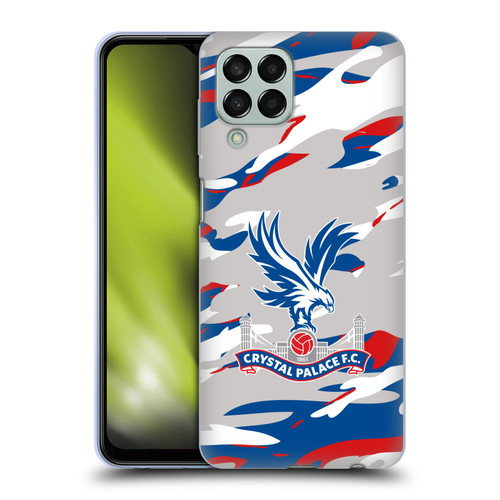 Crystal Palace FC Crest Camouflage Soft Gel Case for Samsung Galaxy M33 (2022)