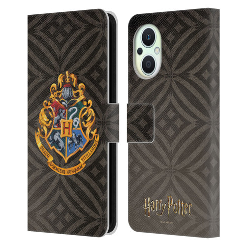 Harry Potter Prisoner Of Azkaban I Hogwarts Crest Leather Book Wallet Case Cover For OPPO Reno8 Lite
