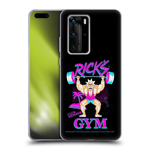 Rick And Morty Season 1 & 2 Graphics Rick's Gym Soft Gel Case for Huawei P40 Pro / P40 Pro Plus 5G