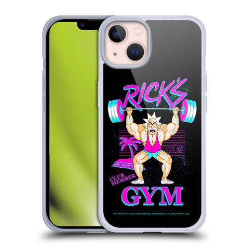 Rick And Morty Season 1 & 2 Graphics Rick's Gym Soft Gel Case for Apple iPhone 13