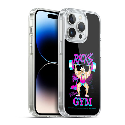 Rick And Morty Season 1 & 2 Graphics Rick's Gym Soft Gel Case for Apple iPhone 13 Pro & MagSafe