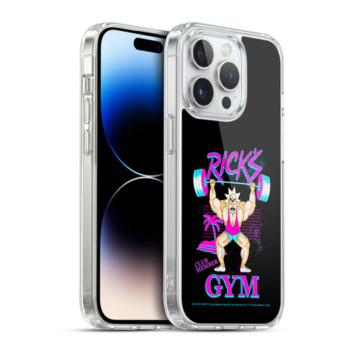 Rick And Morty Season 1 & 2 Graphics Rick's Gym Soft Gel Case for Apple iPhone 14 Pro & MagSafe