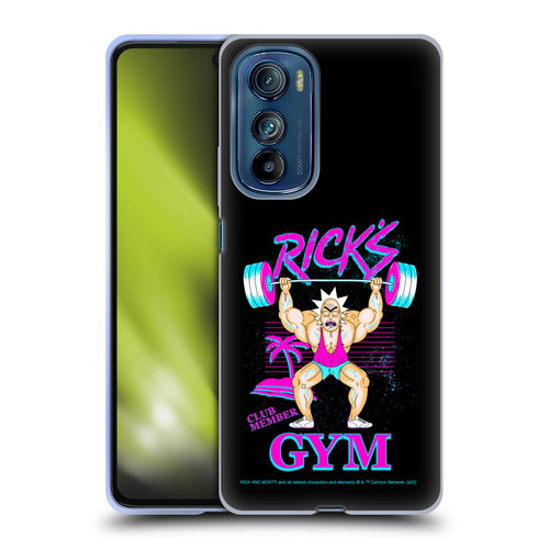 Rick And Morty Season 1 & 2 Graphics Rick's Gym Soft Gel Case for Motorola Edge 30