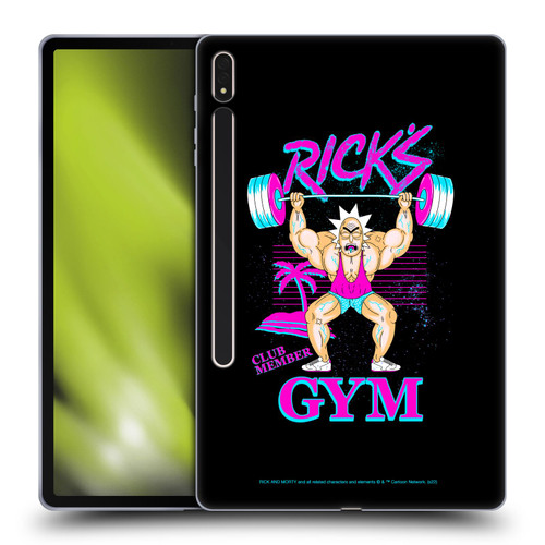 Rick And Morty Season 1 & 2 Graphics Rick's Gym Soft Gel Case for Samsung Galaxy Tab S8 Plus