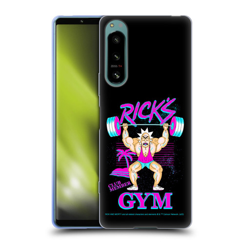 Rick And Morty Season 1 & 2 Graphics Rick's Gym Soft Gel Case for Sony Xperia 5 IV