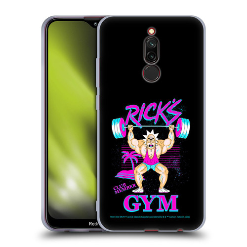 Rick And Morty Season 1 & 2 Graphics Rick's Gym Soft Gel Case for Xiaomi Redmi 8