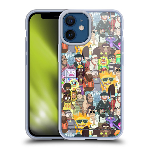 Rick And Morty Season 3 Graphics Parasite Soft Gel Case for Apple iPhone 12 Mini
