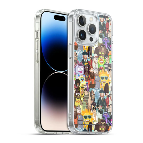 Rick And Morty Season 3 Graphics Parasite Soft Gel Case for Apple iPhone 14 Pro Max & MagSafe