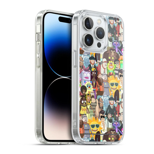 Rick And Morty Season 3 Graphics Parasite Soft Gel Case for Apple iPhone 14 Pro & MagSafe