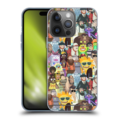 Rick And Morty Season 3 Graphics Parasite Soft Gel Case for Apple iPhone 14 Pro