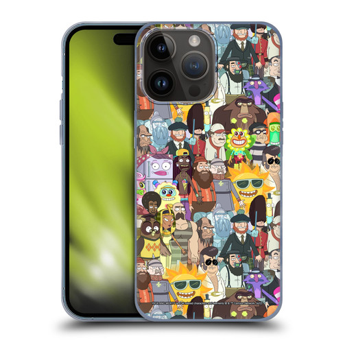 Rick And Morty Season 3 Graphics Parasite Soft Gel Case for Apple iPhone 15 Pro Max
