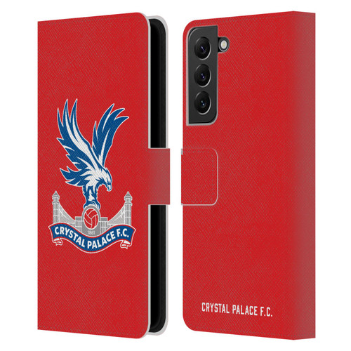 Crystal Palace FC Crest Eagle Leather Book Wallet Case Cover For Samsung Galaxy S22+ 5G