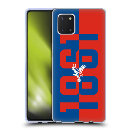 Crystal Palace FC Crest 1861 Soft Gel Case for Samsung Galaxy Note10 Lite
