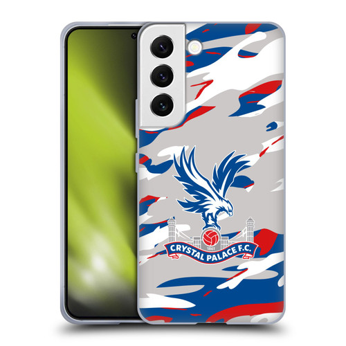 Crystal Palace FC Crest Camouflage Soft Gel Case for Samsung Galaxy S22 5G