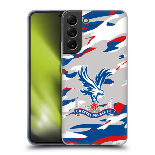 Crystal Palace FC Crest Camouflage Soft Gel Case for Samsung Galaxy S22+ 5G