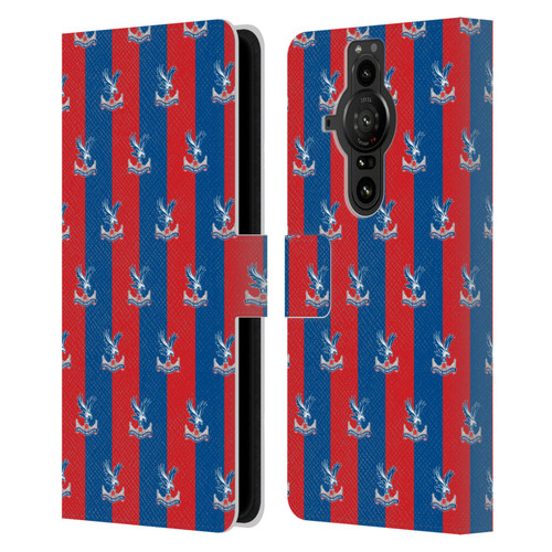 Crystal Palace FC Crest Pattern Leather Book Wallet Case Cover For Sony Xperia Pro-I