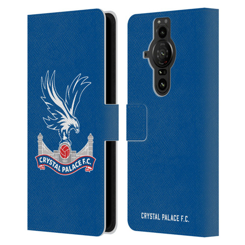 Crystal Palace FC Crest Plain Leather Book Wallet Case Cover For Sony Xperia Pro-I