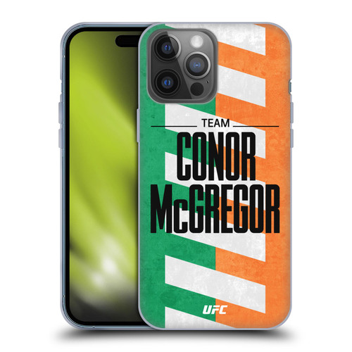 UFC Fighter Team Conor McGregor Flag Soft Gel Case for Apple iPhone 14 Pro Max