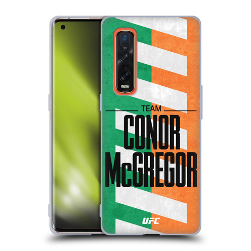 UFC Fighter Team Conor McGregor Flag Soft Gel Case for OPPO Find X2 Pro 5G