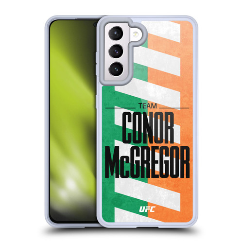 UFC Fighter Team Conor McGregor Flag Soft Gel Case for Samsung Galaxy S21 5G