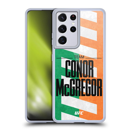 UFC Fighter Team Conor McGregor Flag Soft Gel Case for Samsung Galaxy S21 Ultra 5G