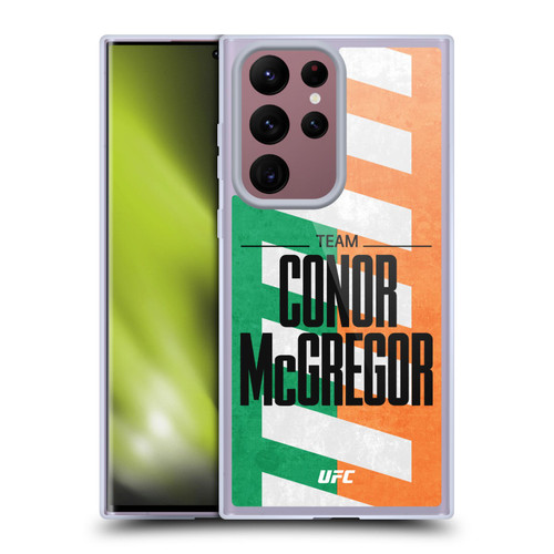 UFC Fighter Team Conor McGregor Flag Soft Gel Case for Samsung Galaxy S22 Ultra 5G