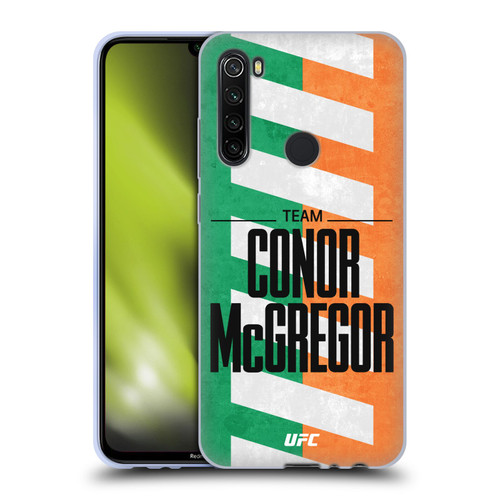 UFC Fighter Team Conor McGregor Flag Soft Gel Case for Xiaomi Redmi Note 8T