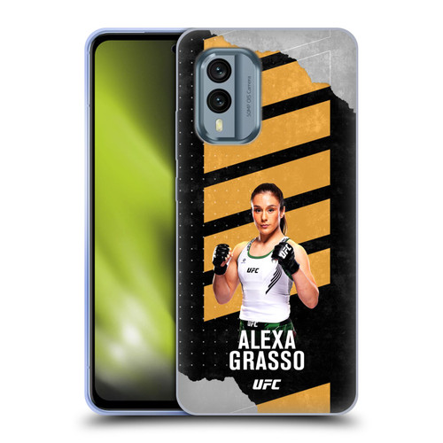 UFC Alexa Grasso Fight Card Soft Gel Case for Nokia X30