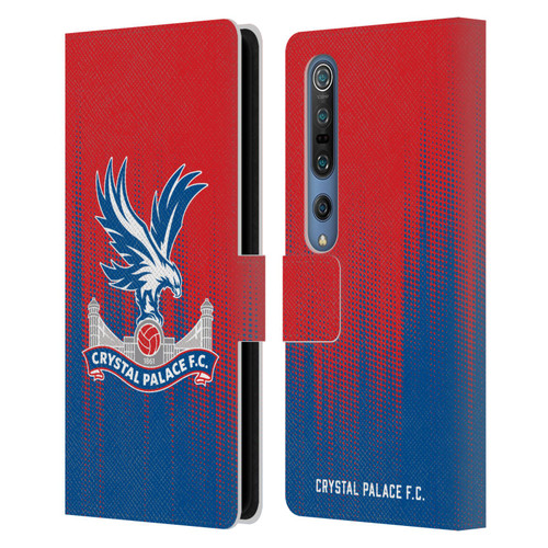 Crystal Palace FC Crest Halftone Leather Book Wallet Case Cover For Xiaomi Mi 10 5G / Mi 10 Pro 5G