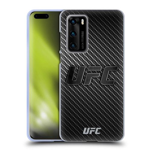 UFC Logo Carbon Fiber Soft Gel Case for Huawei P40 5G