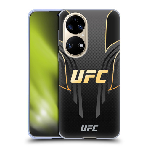 UFC Logo Black Gold Jersey Soft Gel Case for Huawei P50