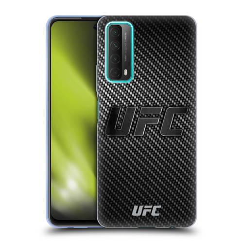 UFC Logo Carbon Fiber Soft Gel Case for Huawei P Smart (2021)