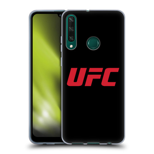 UFC Logo Black Red Soft Gel Case for Huawei Y6p