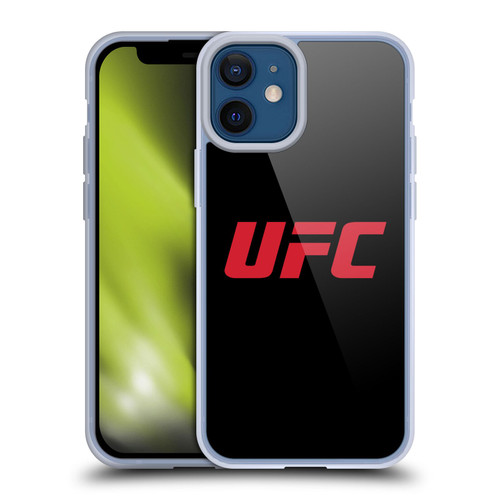 UFC Logo Black Red Soft Gel Case for Apple iPhone 12 Mini
