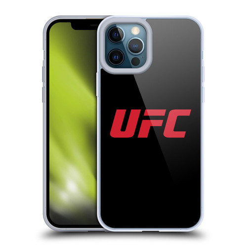 UFC Logo Black Red Soft Gel Case for Apple iPhone 12 Pro Max