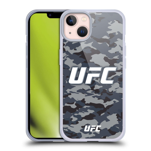 UFC Logo Camouflage Soft Gel Case for Apple iPhone 13