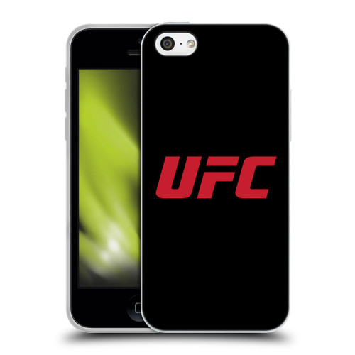 UFC Logo Black Red Soft Gel Case for Apple iPhone 5c